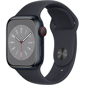 Apple Watch Series 8 41 mm (GPS + Cellular) mitternacht, graphit