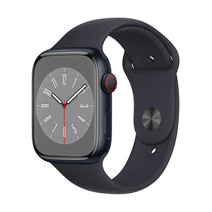 Apple Watch Series 8 45 mm (GPS + Cellular) mitternacht, graphit