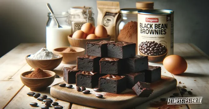 Proteinreiche Schwarze Bohnen-Brownies