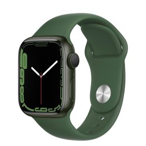 Apple Watch Series 7 GPS + Cellular 41mm Green Aluminium Case with Clover Sport Band