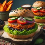 Süßkartoffel-Bohnen-Burger