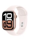 Apple Watch Series 10 GPS + Cellular 42mm - Rose Gold Aluminium Case with Light Blush Sport Band - M/L