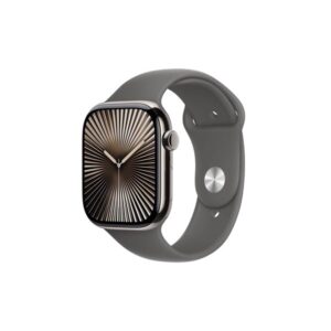 Apple Watch Series 10 GPS + Cellular 46mm - Titanium Case with Stone Grey Sport Band - M/L