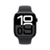 Apple Watch Series 10 LTE 46mm Jet Black Aluminiumgehäuse mit schwarzem Sportarmband - S/M