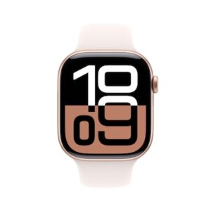 Apple Watch Series 10 LTE 46mm Rose Gold Aluminiumgehäuse mit Light Blush Sportarmband - M/L