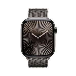 Apple Watch Series 10 LTE 46mm Slate Titangehäuse mit Slate Milanese Loop - M/L
