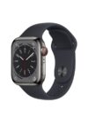 Apple Watch Series 8 GPS + Cellular 41mm Graphite Stainless Steel Case with Midnight Sport Band