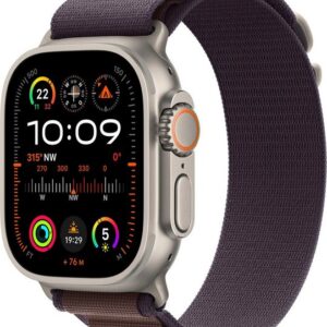 Apple Watch Ultra 2 Titanium Smartwatch (4,9 cm/1,92 Zoll, Watch OS 10), Alpine Loop