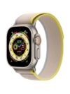 Apple Watch Ultra GPS + Cellular 49mm Titanium Case with Yellow/Beige Trail Loop - S/M