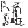 ArtSport Kraftstation ProfiGym 2000 Set mit Latzugstange, Butterflystange & Seilzug - 40kg Gewichte
