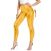 Blusmart Leggings Ladies Highwaist Shiny Metallic Leggings (Damen-Leggings, 1-tlg., Bauchkontrolle, Yoga-Hose) Erhältlich in vielen verschiedenen Farben