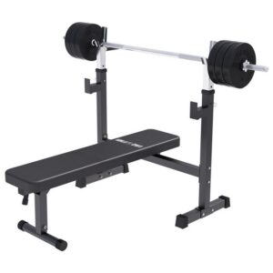 GORILLA SPORTS Hantelbank Hantelbank - mit Ablage, 40/70/100kg Set, Klappbar mit Gewichten