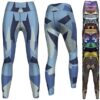 German Wear Leggings GYM-8039 Camo Leggings dehnbar für Sport Yoga Gymnastik Training Tanz freizeit