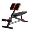HOMCOM Multifunktionale Trainingsbank schwarz, rot 64 x 146 x 73,5-85 cm (BxTxH)