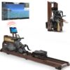 JOROTO Rudergerät MR280PROB & MR380C Wasserrudergerät für zu Hause, aus Eiche, Klappbares Rudergerät mit Bluetooth Monitor