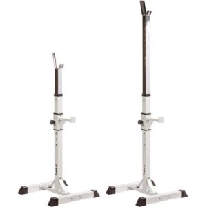 MOVIT Hantelbank Squat Rack 2er Set, Langhantelständer, (Set, 2er Set), verstellbare Langhantelständer, Home-Gym Hantelablage, 2 Farben