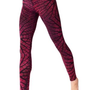 PANASIAM Leggings Unikat Batik Leggings modern mit Blattmuster elastische Stretch-Hose handgefertigt aus natürlicher Viskose lange Leggings für Yoga Sport