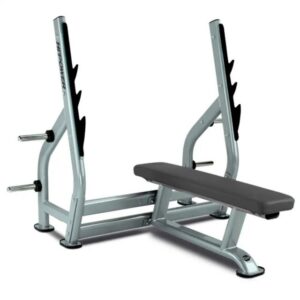 Sport-Knight® Trainingsbank Profi Flachdrückbank - 3 Hantelablagen, ergonomische Sitzbank