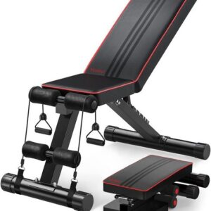 YOLEO Hantelbank Klappbare Hantelbank Training Fitness Bank Bauchtrainer bis 250kg