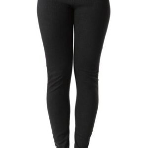 BRUBAKER Leggings Damen Leggings aus weicher Baumwolle - Schwarz - Weich und bequem (Weich und Bequem für Herbst und Winter, 1-tlg., Yeyo by RIPP) Für Freizeit, Sport, Fitness oder Yoga