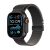 0 Apple Watch Ultra 2 Titanium (Cellular) 49mm Titaniumgehäuse schwarz, Milanaise Titan Armband schwarz (L)