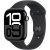 Apple Watch Series 10 46 mm Aluminium (GPS+Cellular) Sportarmband S/M schwarz, diamantschwarz