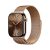 Apple Watch Series 10 46 mm Titan (GPS+Cellular) Milanaise Armband M/L gold