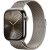 Apple Watch Series 10 46 mm Titan (GPS+Cellular) Milanaise Armband S/M natur