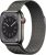 Apple Watch Series 8 (GPS + Cellular) 41mm Edelstahlgehäuse graphit, Milanaisearmband graphit