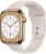 Apple Watch Series 8 (GPS + Cellular) 45mm Edelstahlgehäuse gold, Sportband polarstern