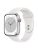 Apple Watch Series 8 GPS + Cellular 45mm Silver Aluminium Case with White Sport Band