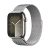 Apple Watch Series 9 45mm Edelstahl: GPS Cellular mit elegantem Milanaise Loop in Silber