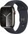 Apple Watch Series 9 Edelstahl Smartwatch (4,5 cm/1,77 Zoll, Watch OS 10), Sport Band