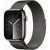 Apple Watch Series 9 GPS Cellular 45mm Edelstahl Smartwatch Graphit Grau Milanes