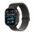 Apple Watch Ultra 2 LTE 49mm schwarzes Titan Gehäuse mit schwarzem Titan Milanese Armband – L