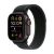 Apple Watch Ultra 2 Titanium (Cellular) 49mm Titaniumgehäuse schwarz, Trail Loop Armband schwarz (M/L)