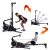 EnergyFit Rudergerät SKI-ROW AIR. 2-in-1 Gerät für Rudertraining und Langlauftraining, 2-1 Gerät. Rudern und Langlauftraining