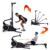 EnergyFit Rudergerät SKI-ROW AIR. 2-in-1 Gerät für Rudertraining und Langlauftraining, 2-1 Gerät. Rudern und Langlauftraining