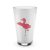 Mr. & Mrs. Panda Glas Flamingo Yoga – Transparent – Geschenk, Cappuccino Glas, Rosa, Glas, Premium Glas, Edles Matt-Design