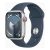 Generalüberholte Apple Watch Series 9 GPS 41mm in Silber mit blauem Sportband – Smartwatch Modell MRHV3QF/A