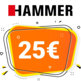 25€ HAMMER Rabatt – Newsletter