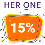 15% HER ONE Rabatt – Newsletter