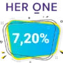 7,20% HER ONE Rabatt – Cashback