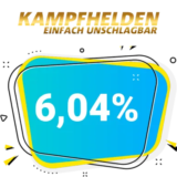 6,04% Kampfhelden Rabatt – Cashback