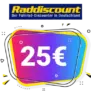 25€ Raddiscount Gutschein – Auf Fahrräder
